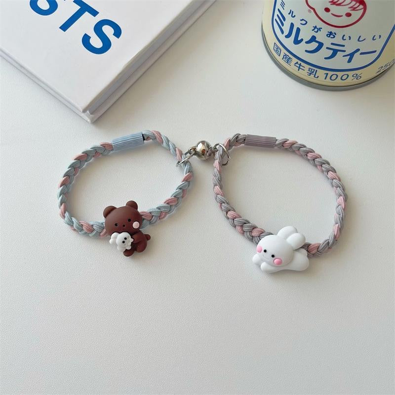 2 pcs Acrylic Couple Bracelet