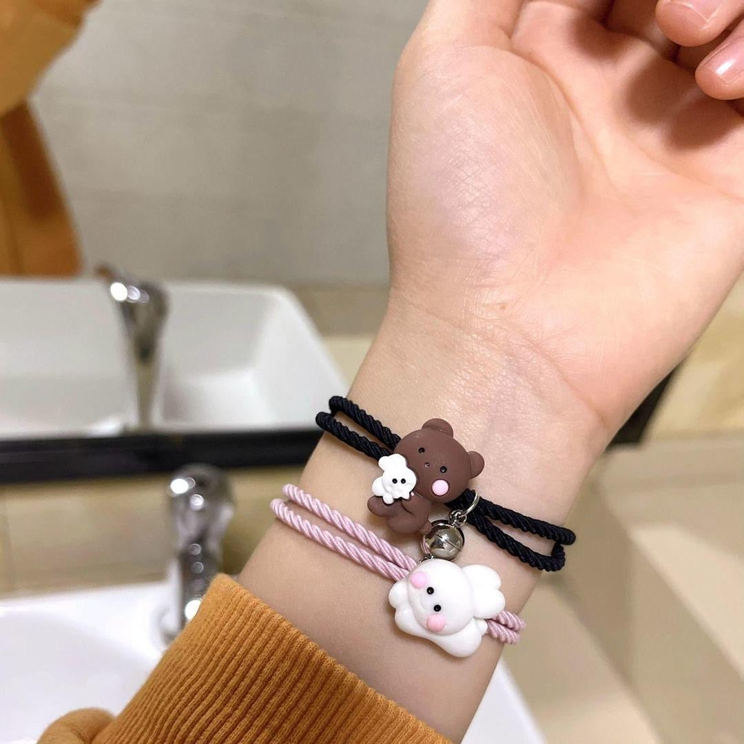 2 pcs Acrylic Couple Bracelet