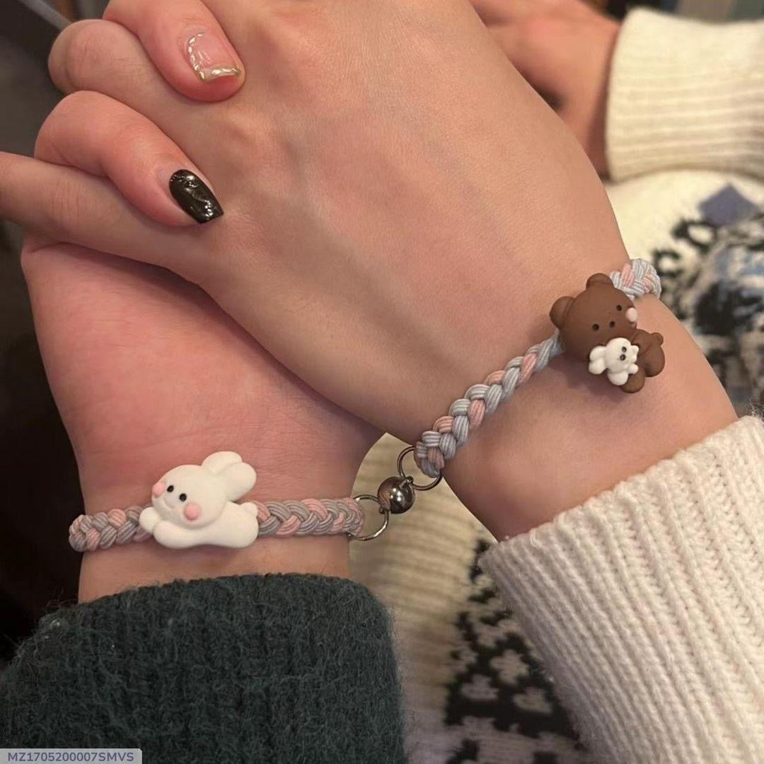 2 pcs Acrylic Couple Bracelet