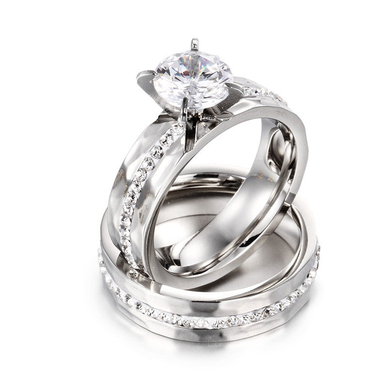 Silver Couple Ring