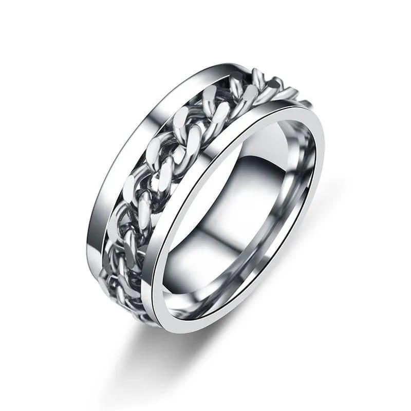 1 Pc Unisex Stainless Steel Ring